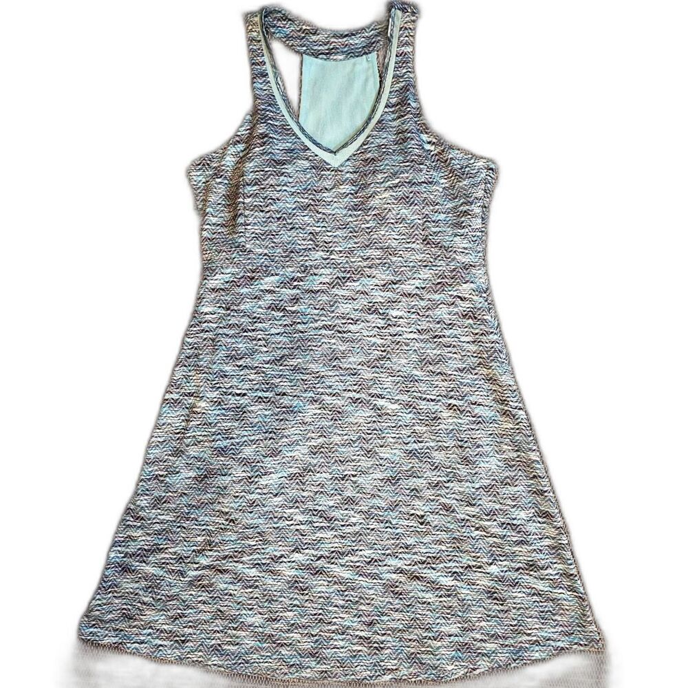 MPG Athletic Dress Large Tennis Golf Built In Bra Racerback Athleisure